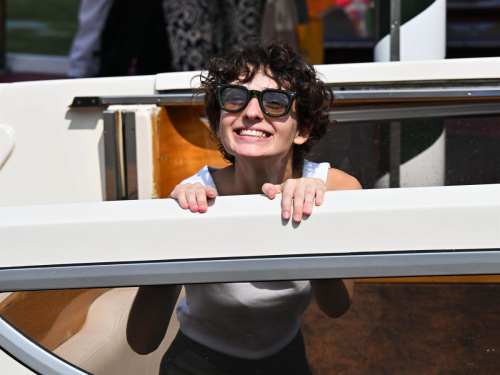 Tecla Insolia arrives at Hotel Excelsior for 81st Venice Film Festival 2