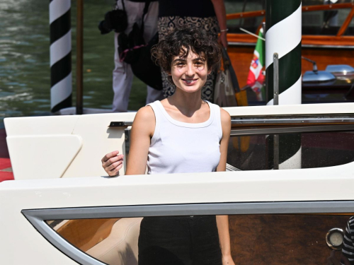 Tecla Insolia arrives at Hotel Excelsior for 81st Venice Film Festival 3