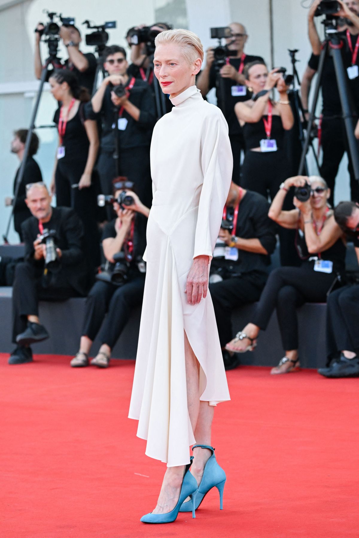 Tilda Swinton at Queer Premiere at 81st Venice International Film Festival