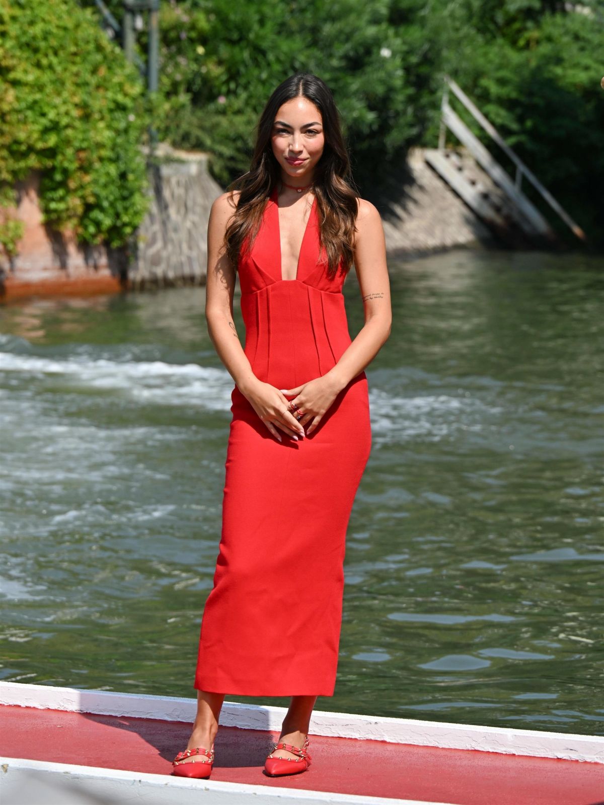 Valentina Cabassi arrives at Hotel Excelsior for 81st Venice Film Festival