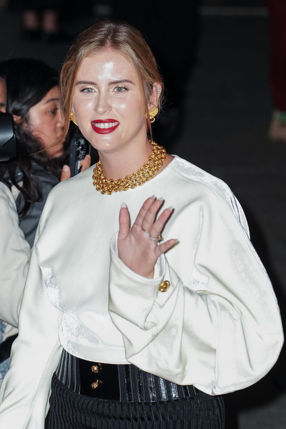 Valentina Ferragni at Schiaparelli Spring-Summer Show at Paris Fashion Week, September 2024