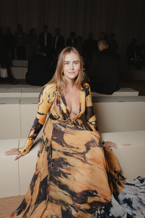 Valentina Ferragni Captivates at Roberto Cavalli Fashion Show in Milan