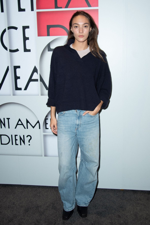 Aida Atarssa at Uniqlo Lifewear Exhibition Cocktail in Paris, September 2024 2