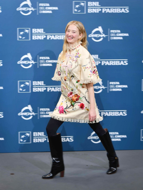 Alba Rohrwacher at L’amica Geniale Photocall at Rome Film Fest, October 2024 2