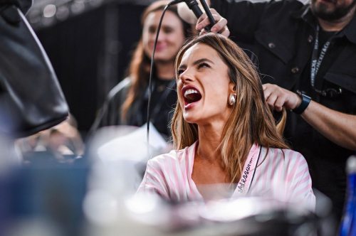 Alessandra Ambrosio Getting Ready for Victoria’s Secret Fashion Show October 2024 3