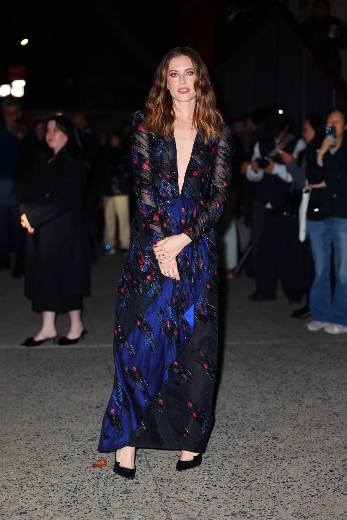 Allison Williams at Giorgio Armani Women