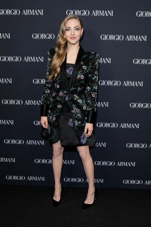 Amanda Seyfried at Giorgio Armani Spring 2025 Fashion Show October 2024 2