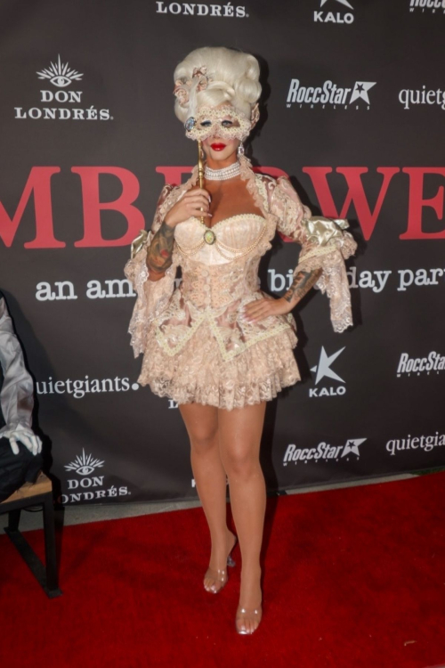 Amber Rose at Amberween Birthday Party in Tarzana, October 2024