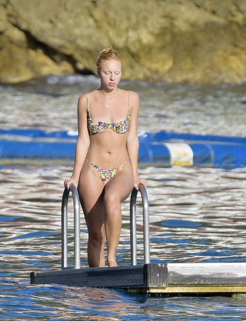 Anna Ermakova in Bikini at Beach in Monaco, September 2024