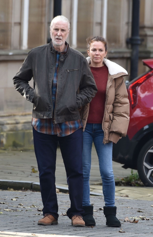 Anna Friel and David Threlfall on Set of Jimmy McGovern