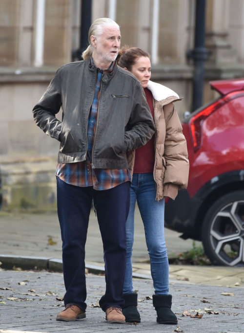 Anna Friel and David Threlfall on Set of Jimmy McGovern