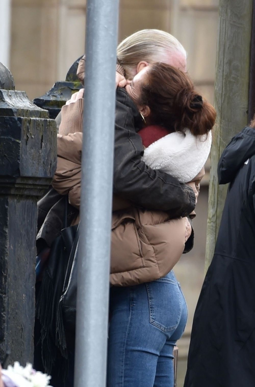 Anna Friel and David Threlfall on Set of Jimmy McGovern