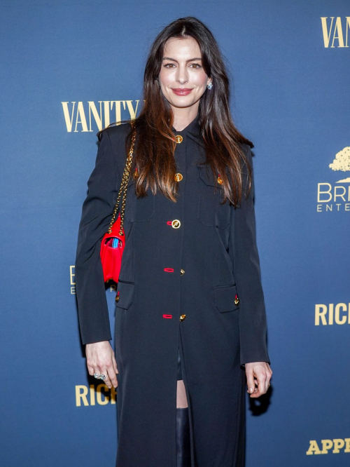 Anne Hathaway at The Apprentice Premiere in New York, October 2024