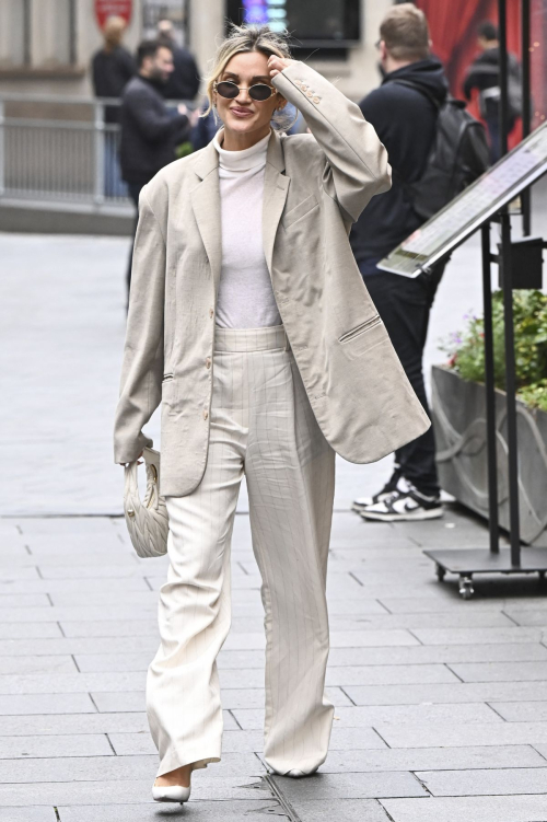 Ashley Roberts Leaves Global Studios in London, October 2024 4