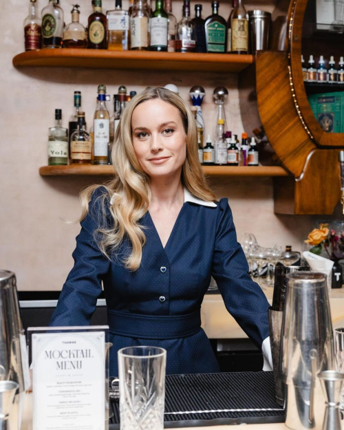 Brie Larson Thornehealth Mocktail Happy Hour Photoshoot, October 2024