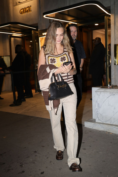 Cara Delevingne Arrives at Miu Miu After-party in Paris, October 2024 6