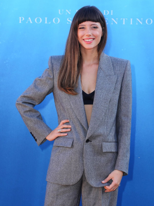 Celeste Dalla Porta at Parthenope Photocall Hotel De la Ville Rome, October 2024