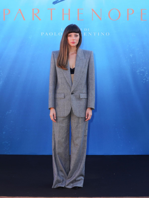 Celeste Dalla Porta at Parthenope Photocall Hotel De la Ville Rome, October 2024 6