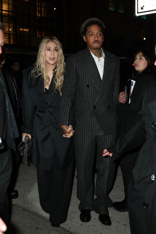 Cher and Alexander A.E. Edwards at Burberry Store Opening October 2024 1