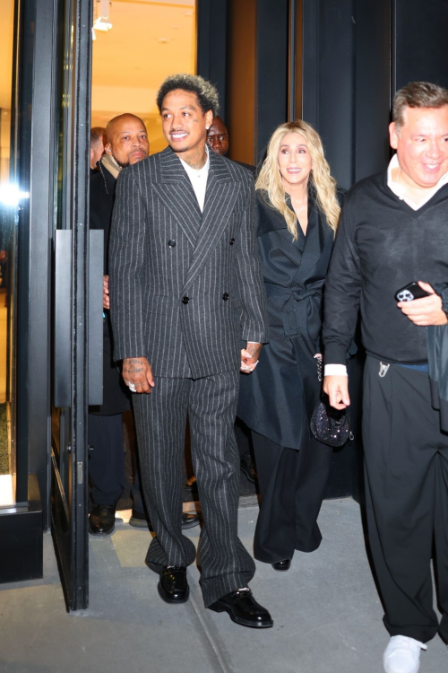 Cher and Alexander A.E. Edwards at Burberry Store Opening October 2024 2