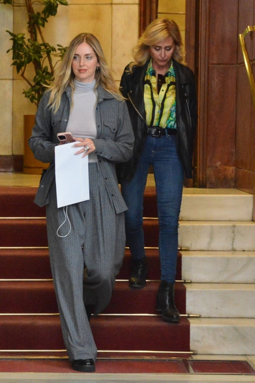 Chiara Ferragni Leaves Lawyer's Office, October 2024