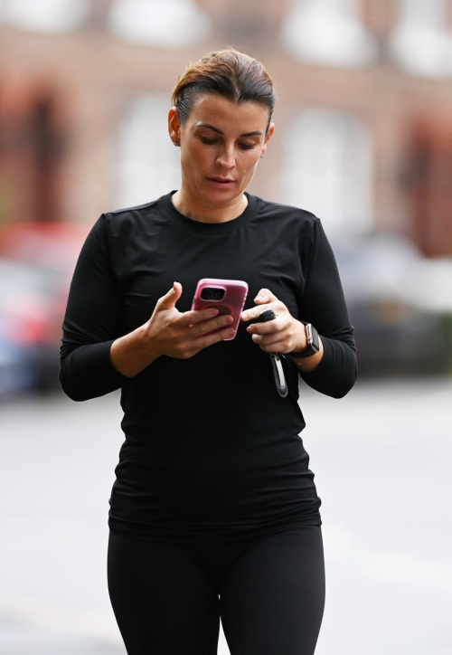 Coleen Rooney Leaves Early Morning Working Session in Cheshire, October 2024