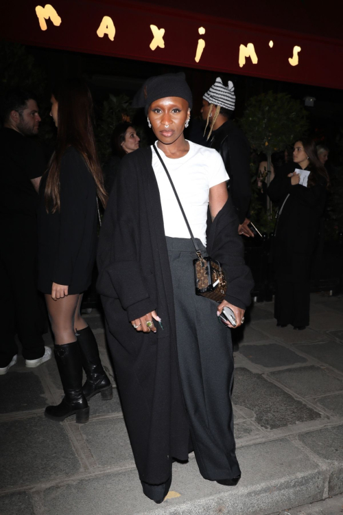 Cynthia Erivo Leaves Louis Vuitton Afterparty at Paris Fashion Week, October 2024 2