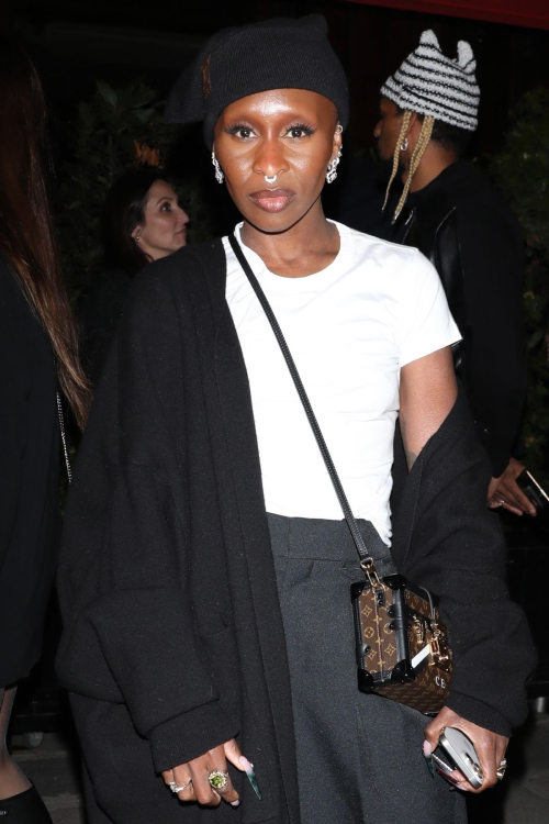 Cynthia Erivo Leaves Louis Vuitton Afterparty at Paris Fashion Week, October 2024 5