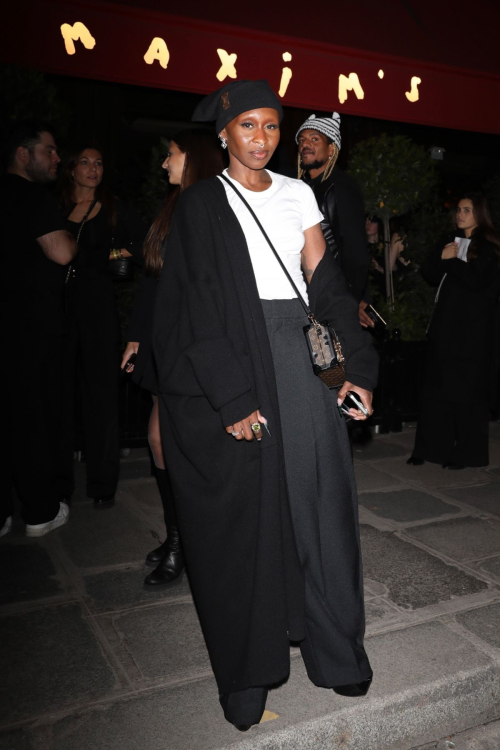 Cynthia Erivo Leaves Louis Vuitton Afterparty at Paris Fashion Week, October 2024 6