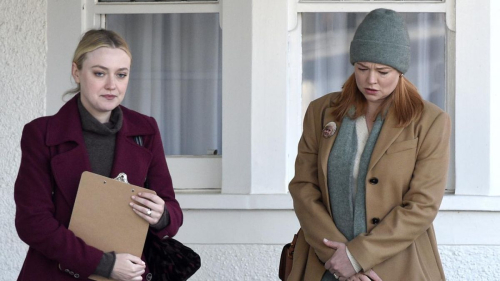 Dakota Fanning and Sarah Snook on All Her Fault Set, September 2024