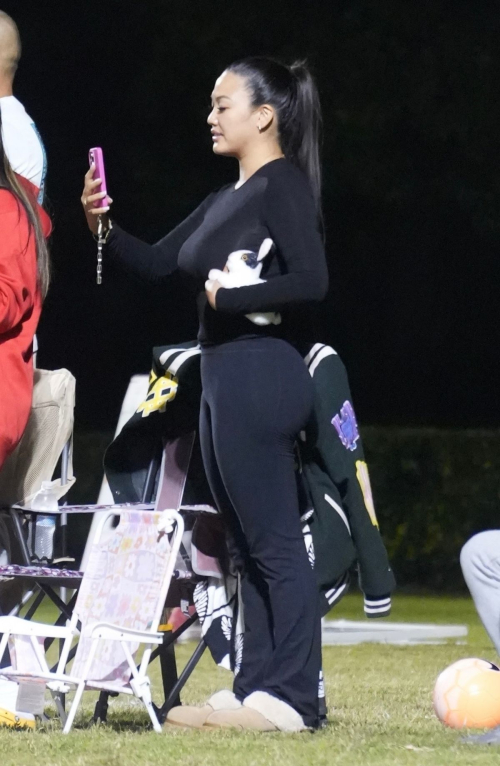 Dana Tran at a Soccer Game with Their Child in Orange County, October 2024 1