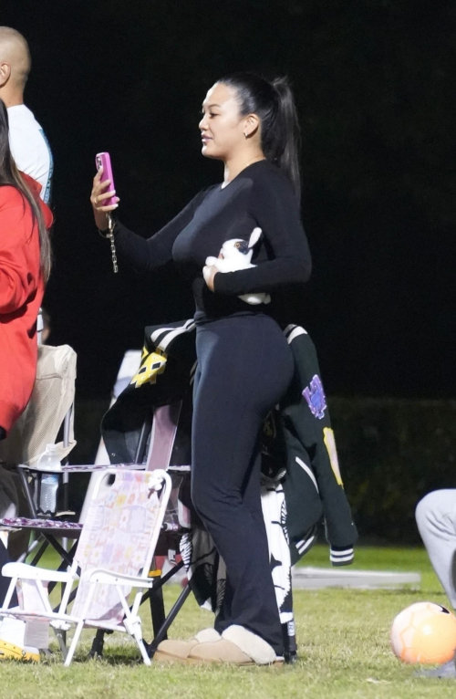 Dana Tran at a Soccer Game with Their Child in Orange County, October 2024 4