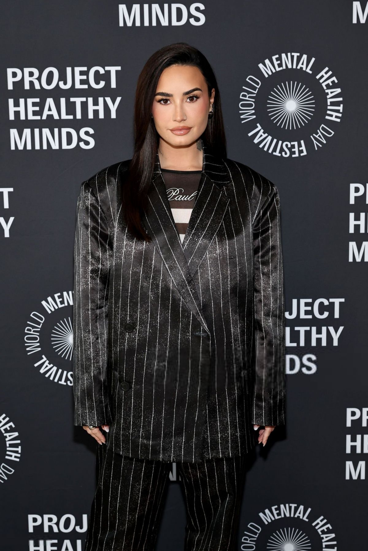 Demi Lovato at Project Healthy Minds Mental Health Festival, October 2024