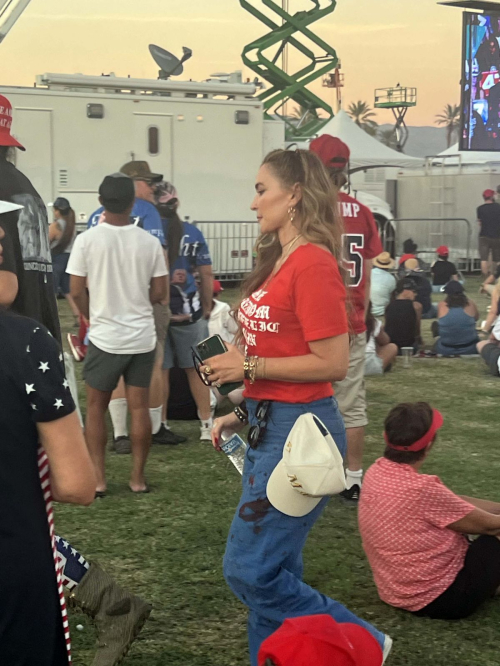 Drea De Matteo at Trump Rally in Coachella, October 2024 2