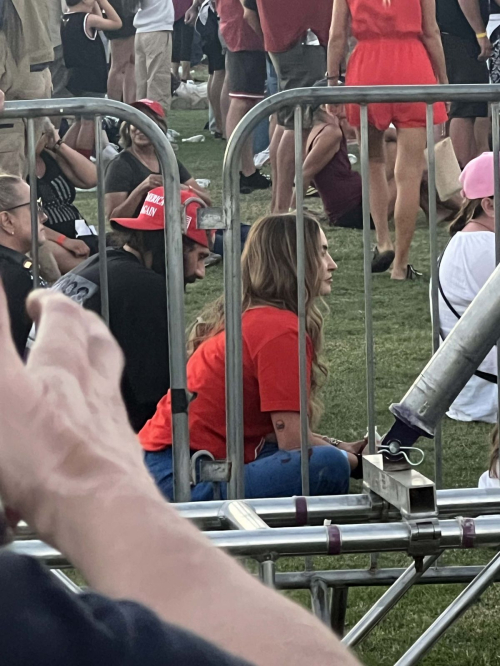 Drea De Matteo at Trump Rally in Coachella, October 2024 4