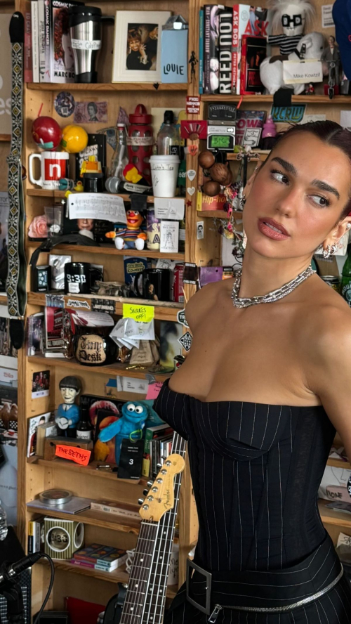 Dua Lipa at Tiny Desk Concert Photoshoot, October 2024