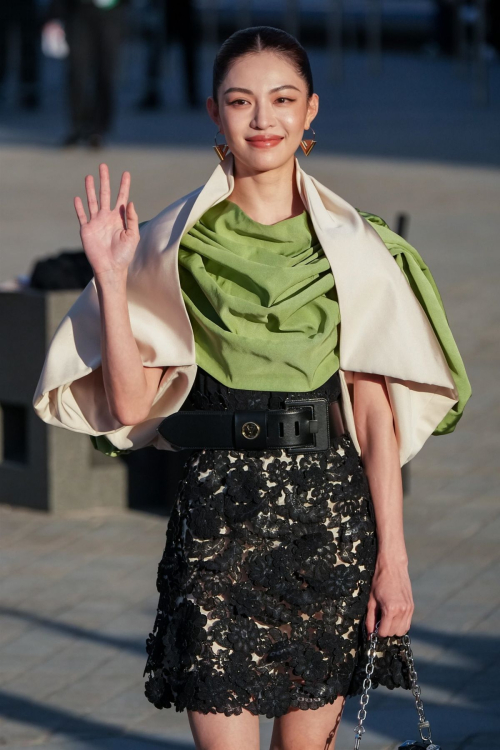 Elaine Zhong at Louis Vuitton Paris Fashion Week Show, October 2024