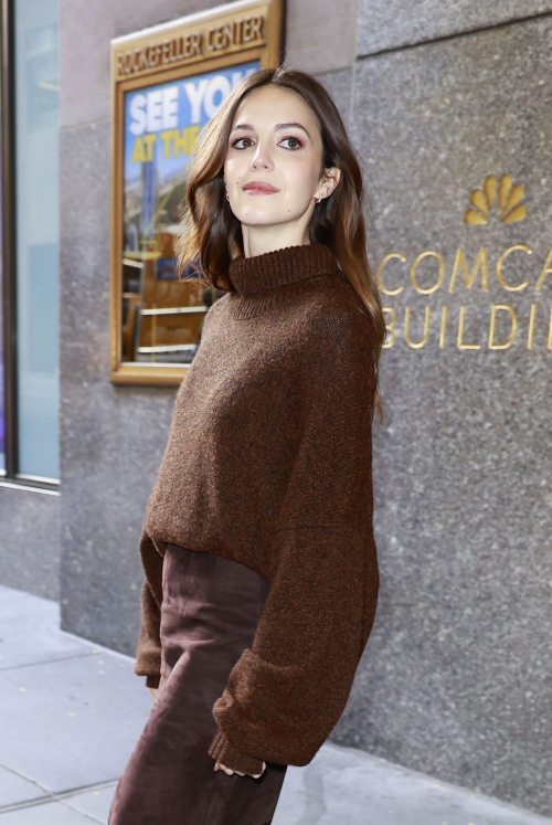 Ella Hunt Leaves NBC Studios New York, October 2024 1