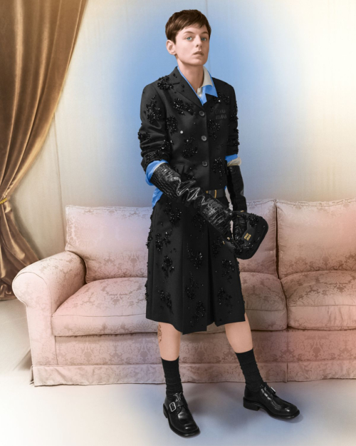 Emma Corrin in Miu Miu Holiday Campaign, November 2024 3