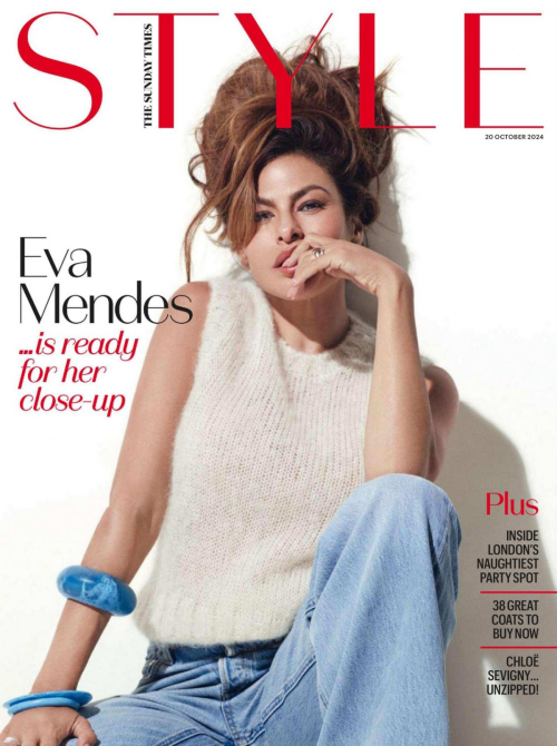 Eva Mendes in The Sunday Times Style, October 2024