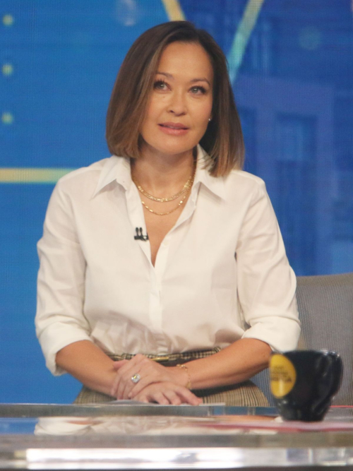 Eva Pilgrim at Good Morning America in New York, October 2024 1