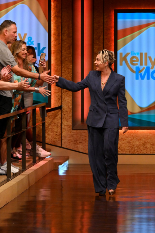 Florence Pugh at Live with Kelly and Mark in New York, October 2024 2