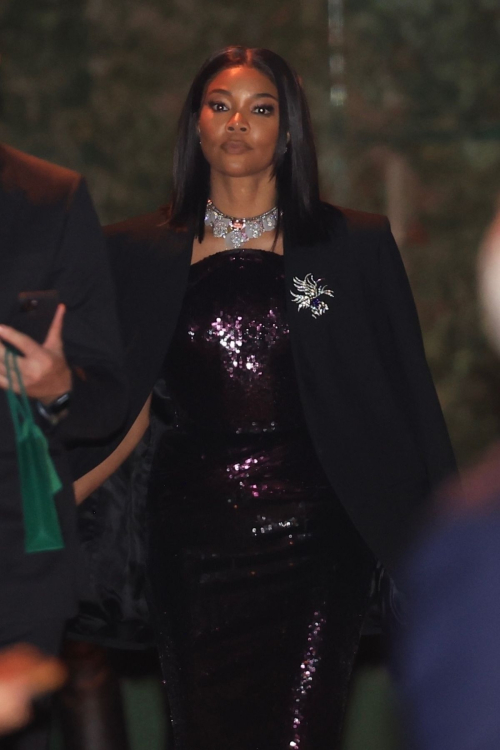 Gabrielle Union Leaves Annual Academy Museum Gala, October 2024