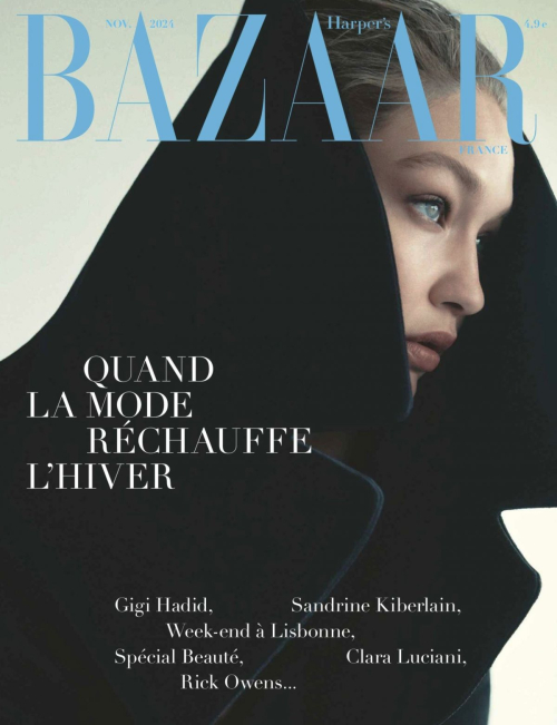 Gigi Hadid for Harper’s Bazaar France, Nov 2024