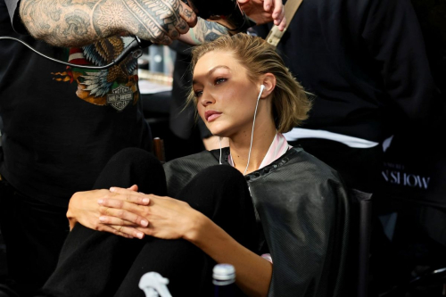 Gigi Hadid Getting Ready for Victoria’s Secret Fashion Show October 2024 2