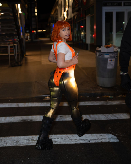 Ice Spice as Leeloo for Halloween, October 2024 1