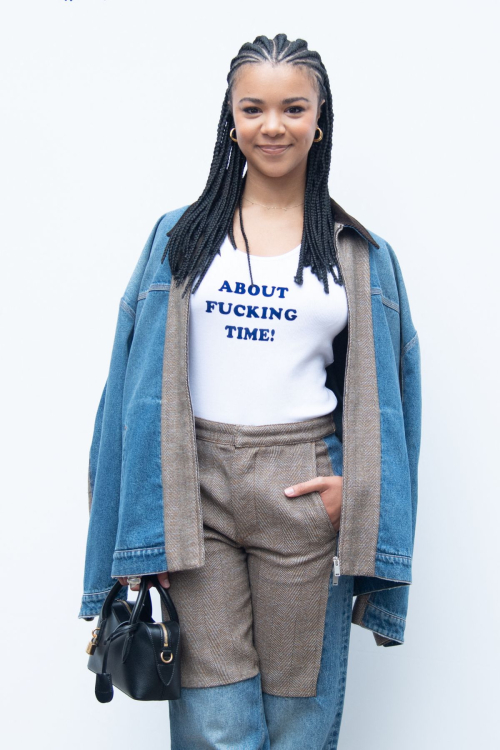 India Amarteifio at Stella McCartney Womenswear Spring-Summer 2025 Show, September 2024 1