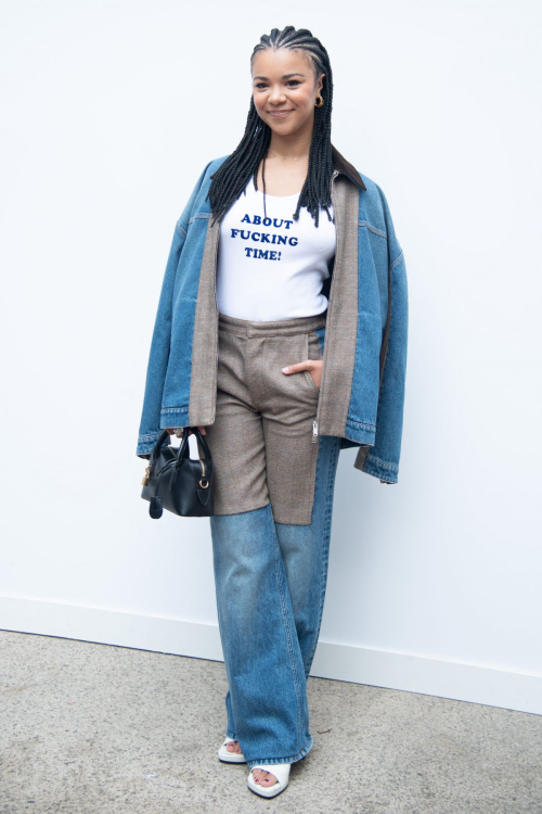 India Amarteifio at Stella McCartney Womenswear Spring-Summer 2025 Show, September 2024 6