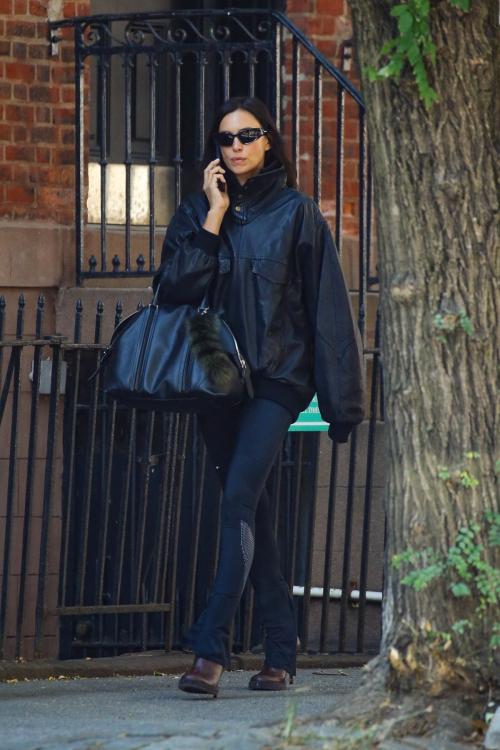 Irina Shayk in All Black Ensemble, October 2024 4