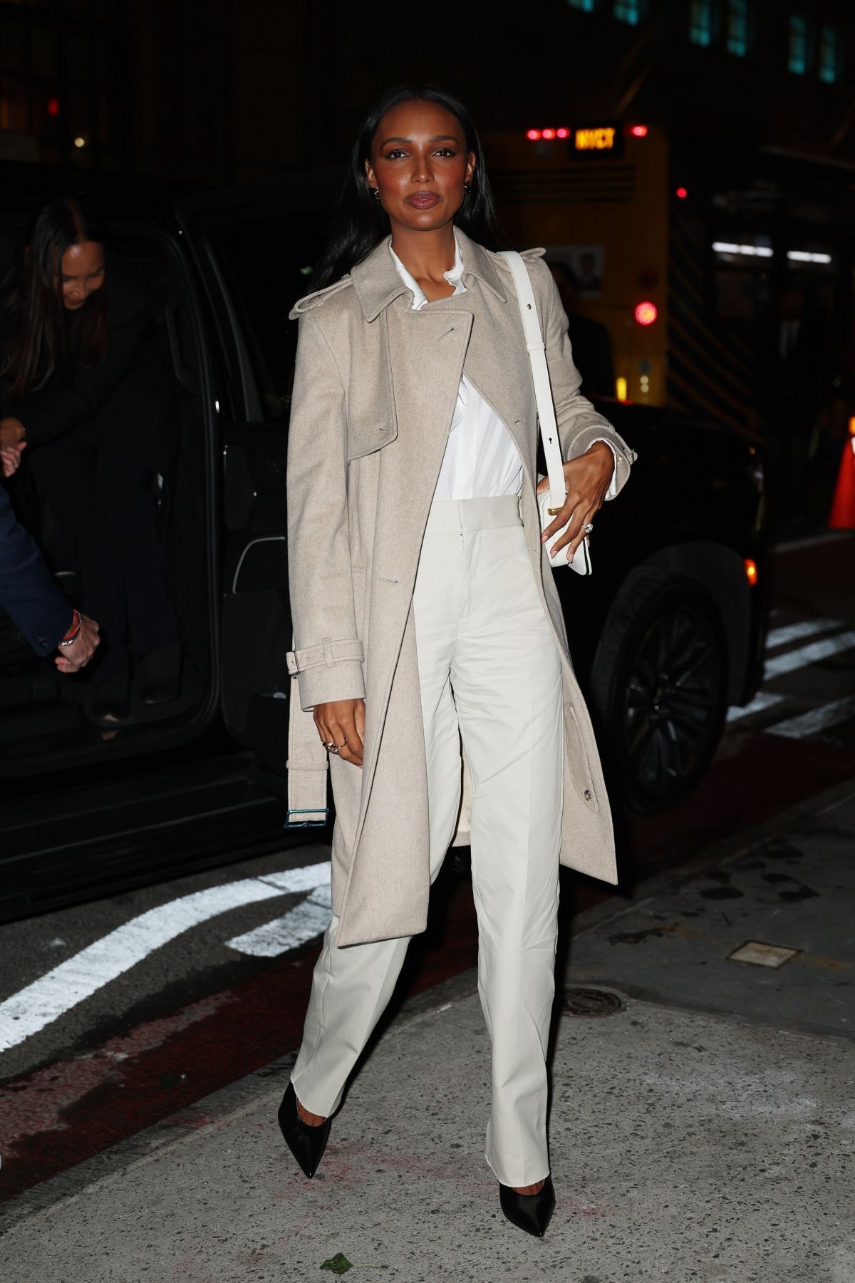 Jasmine Tookes at Burberry Flagship Store Opening in New York, October 2024